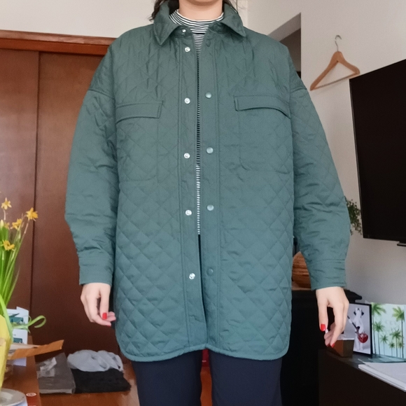 🆕️NWT Old Navy StretchTech Oversized Quilted Shacket - Picture 8 of 16